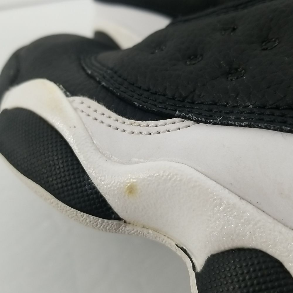 Jordan 13 Retro Black White Gym Red Kids Sneakers Size 1.5Y S629 - Picture 9 of 10